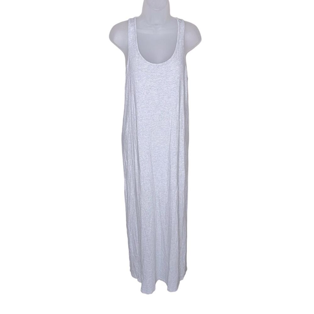 TREASURE & BOND Gray Scoop Neck Sleeveless Tank Top Maxi Dress Women’s